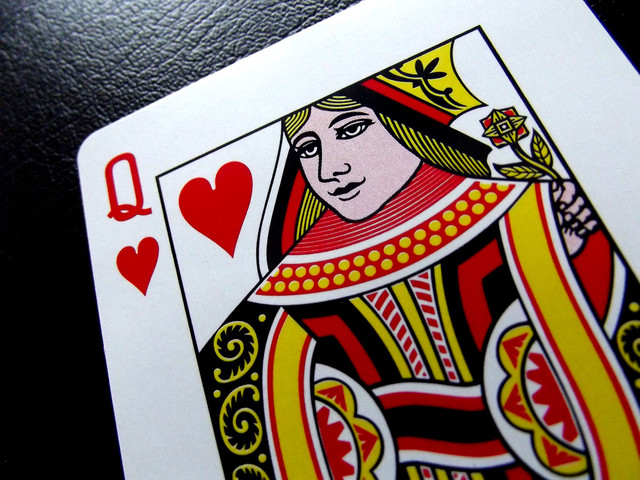 When using the Lucky Ladies Side Bet, the queen of hearts is the key card a player should be on the look out for