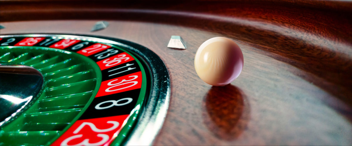 Roulette table close up at the Casino