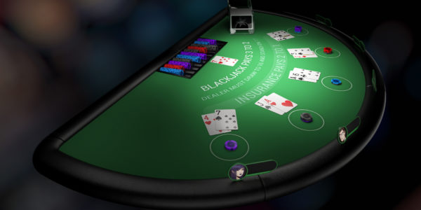 virtual blackjack table
