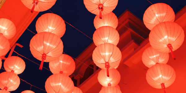 Traditional Chinese lantern decoration for chinese new year