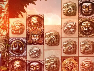 A still of a cascading slot game on PokerStars