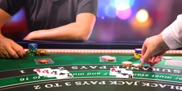 blackjack table