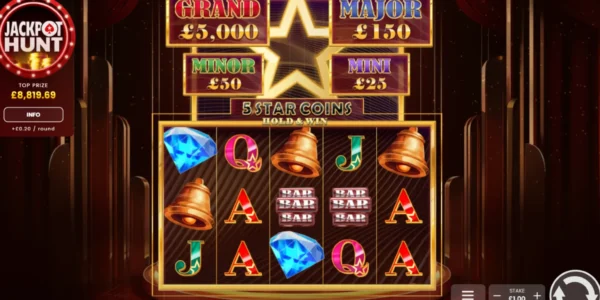 5 Star Coins: Hold & Win is an online slot hosted on PokerStars.