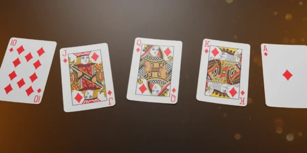 tonk game laid out with playing cards