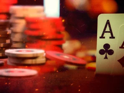 Double down allows a player to double their bet and draw an extra card.