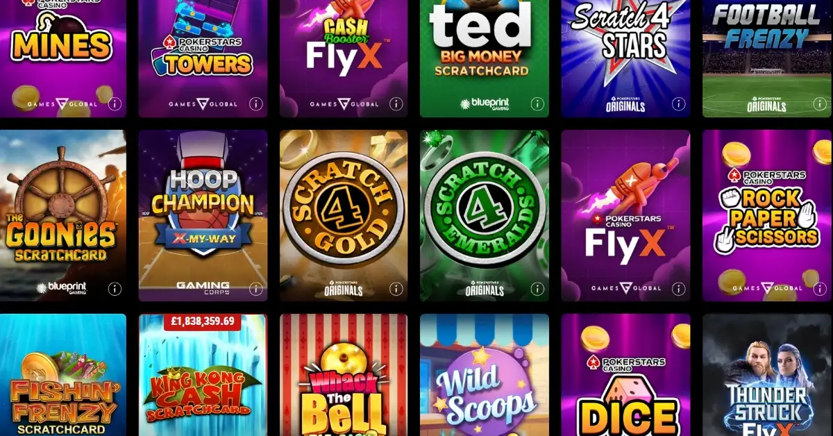 Jeux Instant Win sur Instant Casino