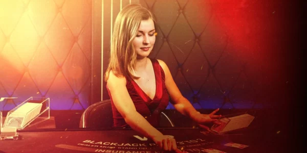 Live blackjack is played on PokerStars.