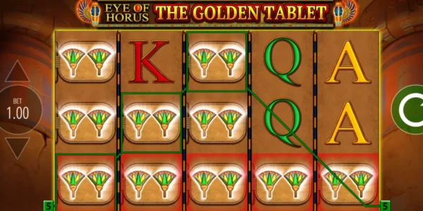Eye of Horus: The Golden Tablet is a Blueprint Gaming slot.