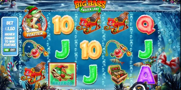 Big Bass Xmas Frozen Lake is played on the PokerStars casino.