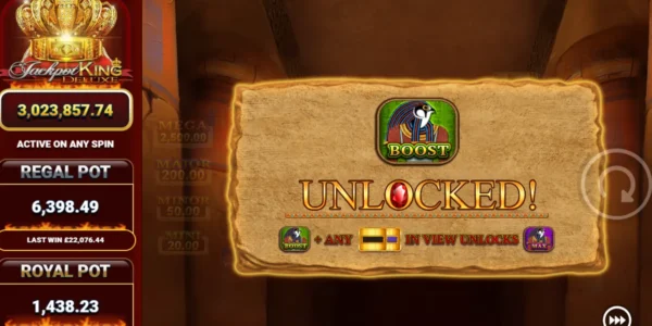 tHE Eye of Horus Legacy of Gold JK slot has an unlock ladder.
