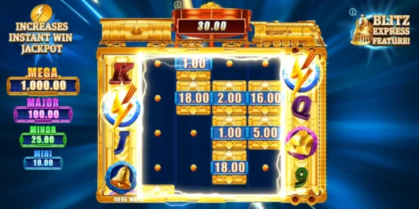 Gold Blitz Express has Free Spins features.