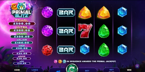 Primal Blitz is an online slot played on PokerStars.
