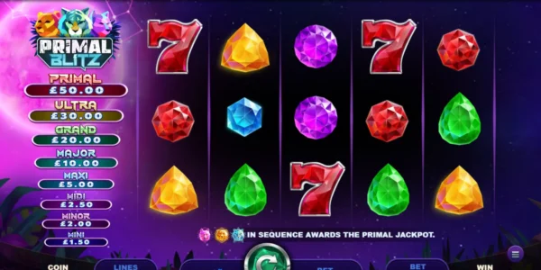 Primal Blitz, an online slot, is a PokerStars original title.