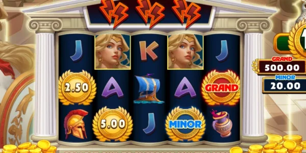 Law of Athena in an online slot played on PokerStars.
